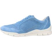 Geox Stiliga Andningsbara Sneakers för Kvinnor Blue, Dam