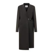 Jil Sander Vattentäta Trenchcoats Black, Dam