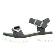 Mtng Stiliga Platta Sandaler Black, Dam