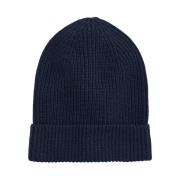 Brooks Brothers Marinblå ull- och kashmirbeanie Blue, Unisex