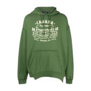 Dsquared2 Sweatshirts & Hoodies Green, Herr