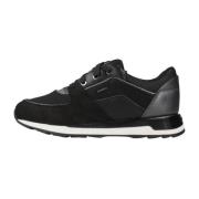 Geox Stiliga Avslappnade Sneakers för Kvinnor Black, Dam