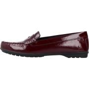 Geox Stiliga Bekväma Loafers för Kvinnor Red, Dam