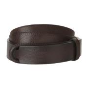 Orciani Suede Nobuckle Bälte Brown, Dam