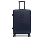 K-Way Medium Blå Cabin Trolley Blue, Unisex