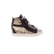 Giuseppe Zanotti Pre-owned Pre-owned lädersneakers Beige, Dam