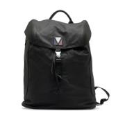 Louis Vuitton Vintage Pre-owned Nylon axelremsvskor Black, Dam