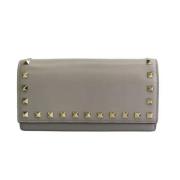 Valentino Vintage Pre-owned Leather wallets Gray, Dam