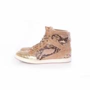 Jimmy Choo Pre-owned Pre-owned Läder sneakers Brown, Dam