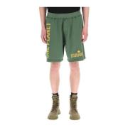 Dsquared2 Bekväma bomulls sweatshorts Green, Herr