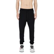 Dsquared2 Sportiga Sweatpants med Galna Manschetter Black, Herr