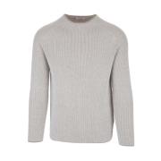 Phil Petter Round-neck Knitwear Gray, Herr