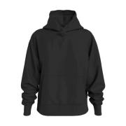 Calvin Klein Back Bold Hoodie för Kvinnor Black, Dam