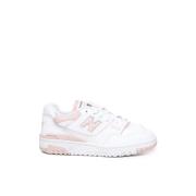 New Balance Eko-Läder Sneakers, Vit/Rosa White, Dam