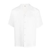 Séfr Short Sleeve Shirts White, Herr