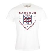 Barbour SMQ Jet T-Shirt Whisper White White, Herr