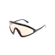 Tom Ford Svarta solglasögon med originaltillbehör Black, Unisex