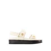 Tory Burch Kira Sport Sandaler - Läder - New Ivory White, Dam