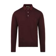 Filippo De Laurentiis Bordeaux T-shirts och Polos Red, Herr