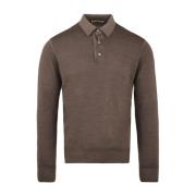 Filippo De Laurentiis Dove Grey T-shirts och Polos Brown, Herr