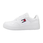 Tommy Jeans Retro Basket Sneakers för Män White, Herr