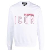 Dsquared2 Stilfull Sweatshirt White, Herr