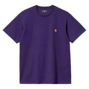 Carhartt Wip Chase T-Shirt i Tyrian Gold Purple, Herr