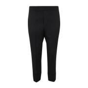 Sapio Cropped Trousers Black, Herr