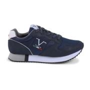 19v69 Italia Marinblå Syntetisk Läder Sneaker Blue, Herr