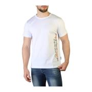 Automobili Lamborghini Enfärgad Rundhalsad T-Shirt White, Herr