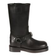 Burberry Svarta Stövlar LF Saddle Low Black, Dam