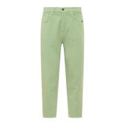 Amish Straight Jeans Green, Herr