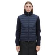 Moncler Stilig Zip-Up Cardigan Blue, Herr