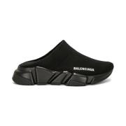 Balenciaga Speed Slip-On Sandal Black, Dam