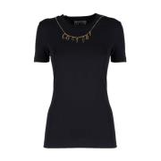 Versace Jeans Couture Svart Couture Charms T-Shirt Black, Dam