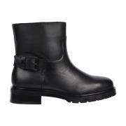 Tommy Hilfiger Svarta Biker Ankelboots Black, Dam