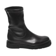 Guglielmo Rotta Svarta Läder Ankelboots Black, Dam