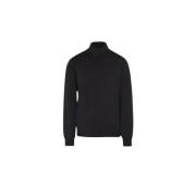 Moorer Fin Cashmere Siden Turtleneck Sweater Black, Herr