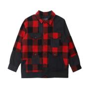 Comme des Garçons Rutig ulljacka - Buffalo Check Multicolor, Herr