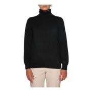 Kangra Svarta Sweaters - Stilfull Modell Black, Dam