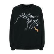 Palm Angels Foggy Crewneck Sweater Black, Herr