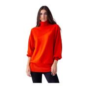 PierAntonioGaspari Röd Mock Neck Tröja av Pier Antonio Gaspari Red, Da...