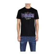 Dsquared2 Champions Svart T-shirt Black, Herr