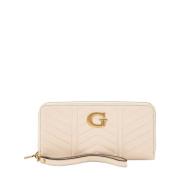 Guess Kinnors Syntetisk Beige Plånbok Beige, Dam