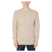 Only & Sons Herr Crew Neck Stickad Tröja Beige, Herr