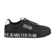 Versace Jeans Couture Stilren Sneaker för Män Black, Herr