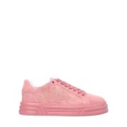 Liu Jo Suede Platform Sneakers i Pink Ray Pink, Dam