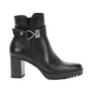 Fluchos Sarta Läderankelboots för Kinnor Black, Dam