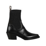 Chloé Texanska Ankelboots Svart Black, Dam