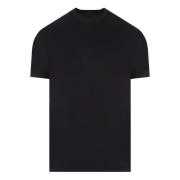 Tom Ford Svart Jersey Bomull Stretch T-shirt Black, Herr